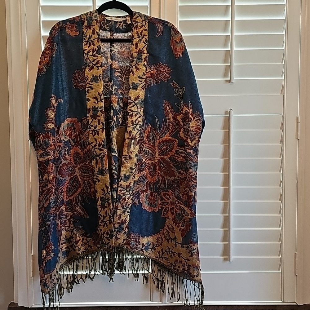 Soft Surroundings La Fiorentina Printed Runa With Fringe